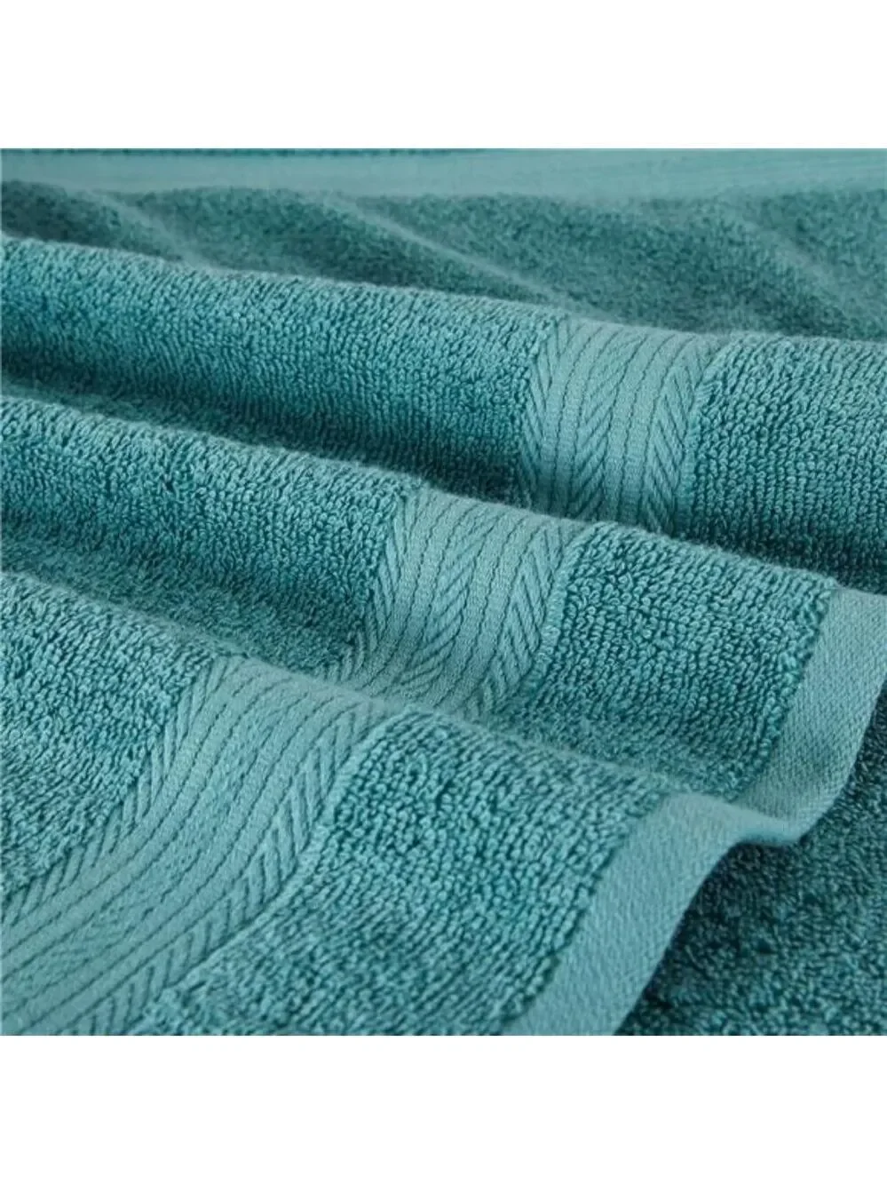 Cotton Hand Towels 6 Pack Fade Resistant Soft Absorbent Bath Kitchen Teal Green
